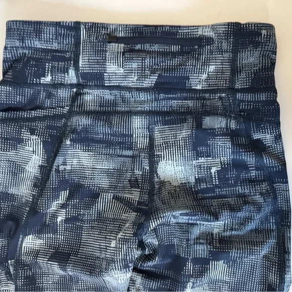 Sweaty Betty Leggings Blue White Grid Pattern 7/8 Length M - Picture 8 of 13